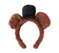 Brown Bear Ears Headband Adorable Makeup Face Wash Headwear