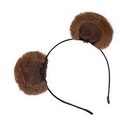 Brown Bear Ears Headband | Funny Cosplay Cute Fuzzy,Ears Hairband Bear Costume Accessories | for Women Girls Holiday Christmas Birthday Party Celebration Photoshoot Daily