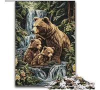 Brown Bear Family 2000 Pieces Jigsaw Puzzle for Adults& Teens, Stress Reliever Staycation Kill Time with Matching Poster And Trivia Sheet (70x100cm)