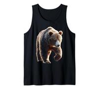 Brown Bear Grizzly Bears Forest Wilderness Wild Brown Bear Tank Top