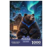 Brown Bear Jigsaw Puzzle Animales Salvajes Adult And Children Beautifully Illustrated Rainy Days Fun Activities Birthday Jumbo Age 12+ for Adults 70x50cm/1000pcs