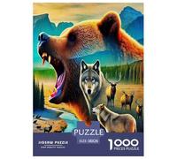 Brown Bear Jigsaw Puzzle Kids Age 12 Years Up 1000 Pieces Perfect for Relaxation Challenging Games Adults Gifts 100% Recycled Cardboard 38x26cm/1000pcs