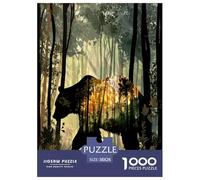 Brown Bear Jigsaw Puzzles Puzzle for Adults Kids. 1000 Pieces Great Gifts Challenge Toy Educational Games Home Decoration for Educational Games Gifts 38x26cm/1000pcs