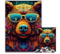 Brown Bear JigsawPuzzle 1000 Pieces for Adults Challenging Puzzles Brain Teaser, Adult Game, Family Interactive Activity 26X38CM/10.23x14.96inch