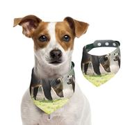 Brown Bear Mother and Son Dog Bandana, Adjustable for Boys and Girls,Suitable for Cats and Dogs Pet Accessories