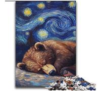 Brown Bear Night Sky Jigsaws Puzzles 2000 Pieces for Teenagers Gifts, Family Activity Fun at Home Activities, Birthday Present,Travel Gifts (70x100cm)