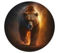 Brown Bear Puzzle 1000 Pieces Jigsaw Jigsaw Puzzles for Adults Perfect for Christmas, Halloween, Easter, New Year 67.5x67.5cm