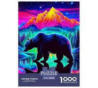 Brown Bear Puzzles 1000 Piece for Adults And Kids Beast Challenge High Difficulty Impossible Puzzle Toys Birthday Gifts Beautiful Decoration 38x26cm/1000pcs
