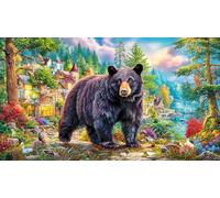 Brown-Bear Recycled Paper Adult Jigsaws 1000 Pieces Fun and Challenging Family Game Educational Games for Adults and Kids Age 12 Years Up 38x26/1000pcs