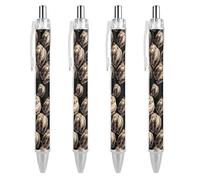 Brown Bear Retractable Ballpoint Pen Black Ink 0.5mm Ball Point Pens Smooth Writing Accessories For Note Taking pattern 3261
