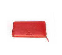 BROWN BEAR RFID Long Wallet for Women 12 Card Slots | Genuine Leather | Ideal for Formal, Party and Casual Use, Red, Modern, Red, Modern, Red, Modern, Red, Modern