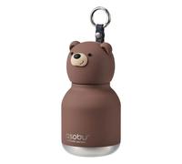 Brown Bear stainless steel mini flask Brown 200 ml