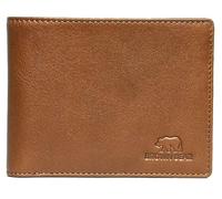BROWN BEAR Wallets for Man, Wallet for Men Stylish Pure Nappa Leather Branded, Certified RFID Blocking Slim Purse for Gents, TAN GREY, Casual