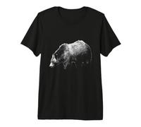 Brown Bear Wild Animal Predator Grizzly Bear Premium T-Shirt