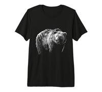 Brown Bear Wild Animal Predator Grizzly Bear Premium T-Shirt
