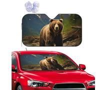 Brown Bear Windshield Sun Shade Foldable Windshield Cover Keep Cooler Cover Visor Sunshades Universal For Va-Ns Auto Vans M