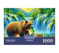 Brown Bearjigsaw Puzzle Adult 1000 Piece Challenge, Impossible Hard Challenging Puzzle, Creative Adult Gifts for Adults And Kids Age 12+ 70x50cm/1000pcs