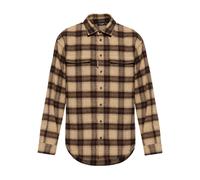 Brown/Beige Men's Shirt, male, Dsquared2, Casual Shirts, Multicolor, L, Shirts L