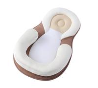 (Brown) Big Price Drop 2023 New Baby Setting Pillow,anti-deflection Head Correction Newborn Baby Pillow Anti-rollover Pillow