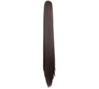 Brown Black 24 Claw Clip Ponytail Extension For Women, High-Temp Fiber, Adds Volume And Natural Shine, Easy To Use