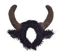 Bristol Novelty MD231 Bull Horns Headband | 1 Piece | Brown/Black | 22 cm x 21 cm x 8 cm, unisex-adult, One Size