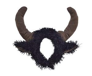 Brown & Black Bull Horns Headband, 1 Pc. - Comfortable & Exquisite Design, Perfect Accessory for Costume Parties, Halloween, Festivals, Sports Events, & Themed Events Halloween
