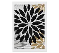 Brown Black Daisy Flower 5D DIY Diamond Art Kits for Adults Diamond Paintings Kits for Beginners with Complete Tools Paint by Diamonds Dot Full Drill Round Art Crafts,Home Wall Art Decor 8"x12"