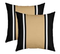 Brown Blue Throw Pillow Covers 24x24 Inch Set of 2 Soft for Kids Boys Girls Strip Lines Decorative Throw Pillowcases Geometry Pillow Cases Cushion Covers Bedroom Decor Abstract Cushion Cases