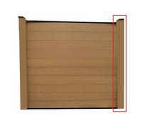 (Brown Board 1750 Wide x 180mm Tall) Composite Fence Complete Strong Boards and Aluminium Component