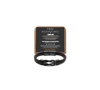 Brown Braided Leather Stainless Steel Infinity Bracelets Lettering Love You Forever Gifts for Son Grandson Husband Boyfriend Brother Always Linked Together, 7.5 inches