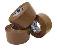 Brown (Branded Big Tape) Tape Parcel Packing Packaging for Parcel and Box Sealing 48MM x 150M Rolls - (3 Rolls)