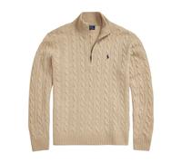 Brown Cable-Knit Wool-Cashmere Jumper Camel Melange Jumpers & Jackets - male - Ralph Lauren - Turtlenecks - Brown - S - Knitwear S
