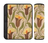 Brown Calla Lily Flowers 2 pcs car Trip Essentials More Comfort Driving for Truck accesorios para carro