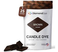 Brown Candle Dye - Made in The USA - Safe and Easy to Use - Premium Candle Making Supplies - Perfect for DIY Candle Making Kits - Designed for Candle Wax - 25 Dye Chips