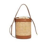 Brown Cannage Rotin Medium Bag, female, Lancaster, Bucket Bags, Brown, ONE SIZE, Bags ONE SIZE