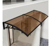 Brown Canopy for Door and Window Rain Shield Cover 60x280cm/24 x110 Protects from Rain ow UV Light Outdoor ning.
