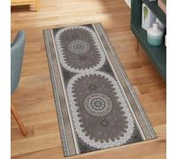 Brown Carpet Runner for Hallway Kitchen Non Slip Vintage 50x250CM Washable Runner Mat for Hallway Home Decor Long Long Runner Rug for Bedroom