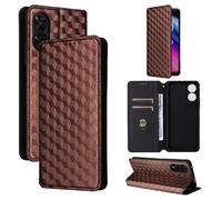 (Brown) Case For TCL 505/T509K/T5094 PU Leather 3D Pattern Card Slots Holder Wallet Magnetic Closure