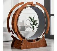 Brown Cat Treadmill Wheel For Indoor Cats, Quiet Cat Exercise Ferris Wheel/Cat Wheel Toys, Cat Scratching Board 80/90/100/110Cm, Easy To Install,XL-Diameter 110cm(43 1/4