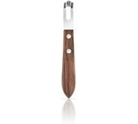 Brown Channel Knife, Lemon Peeler Zester Tool, Wood & Stainless Steel Peeler, Ultra Sharp Lemon Rind Twist Peelers Tools, Kitchen Tool for Orange Citrus Fruit Grater Graters, Peelers and Slicers