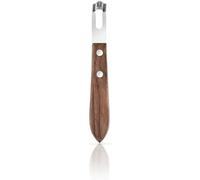Brown Channel Knife, Lemon Peeler Zester Tool, Wood & Stainless Steel Peeler, Ultra Sharp Lemon Rind Twist Peeler Tool, Kitchen Tool for Lemon Orange Citrus Fruit Grater Graters, Peelers and Slicers P