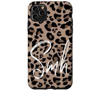 Brown Cheetah Leopard Print Shake My Head Cute Design SMH Case for iPhone 11 Pro Max