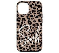 Brown Cheetah Leopard Print Shake My Head Cute Design SMH Case for iPhone 12/12 Pro
