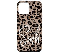 Brown Cheetah Leopard Print Shake My Head Cute Design SMH Case for iPhone 12 Pro Max
