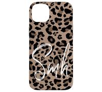 Brown Cheetah Leopard Print Shake My Head Cute Design SMH Case for iPhone 14 Plus