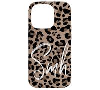 Brown Cheetah Leopard Print Shake My Head Cute Design SMH Case for iPhone 14 Pro
