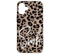 Brown Cheetah Leopard Print Shake My Head Cute Design SMH Case for iPhone 16 Plus