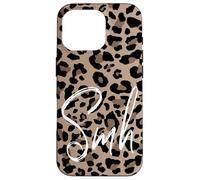 Brown Cheetah Leopard Print Shake My Head Cute Design SMH Case for iPhone 16 Pro