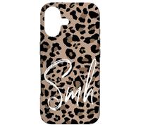 Brown Cheetah Leopard Print Shake My Head Cute Design SMH Case for iPhone 17