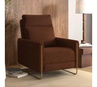 Brown Chenille Electric Recliner Chair with USB - Joni